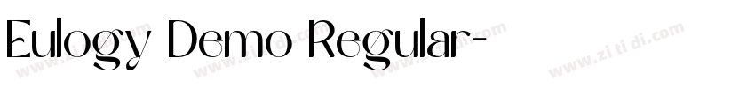 Eulogy Demo Regular字体转换